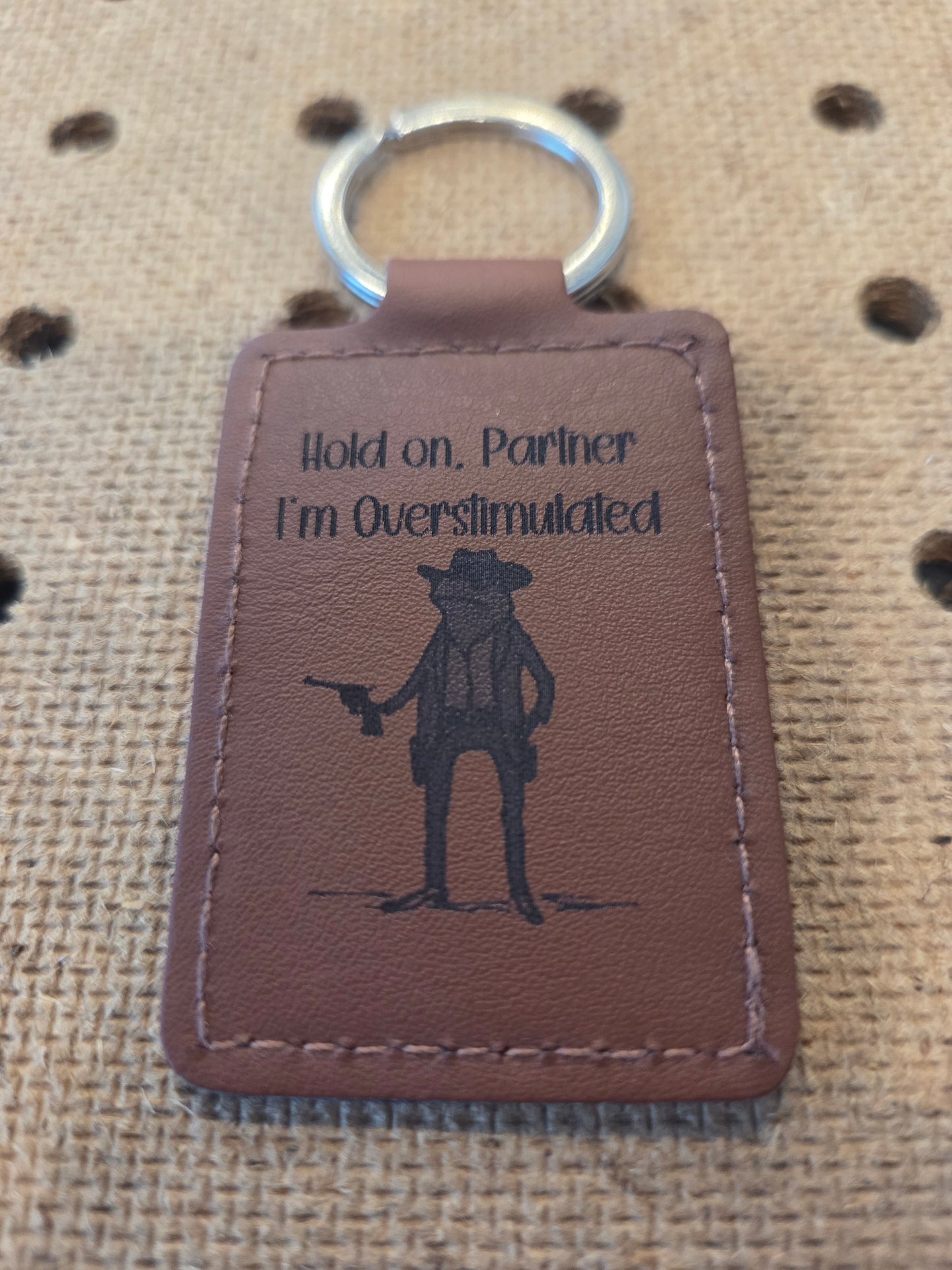 Laser Engraved (Leather) Keychain