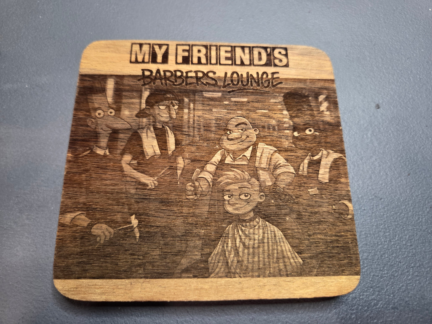 Laser Engraved (wooden) set of coasters