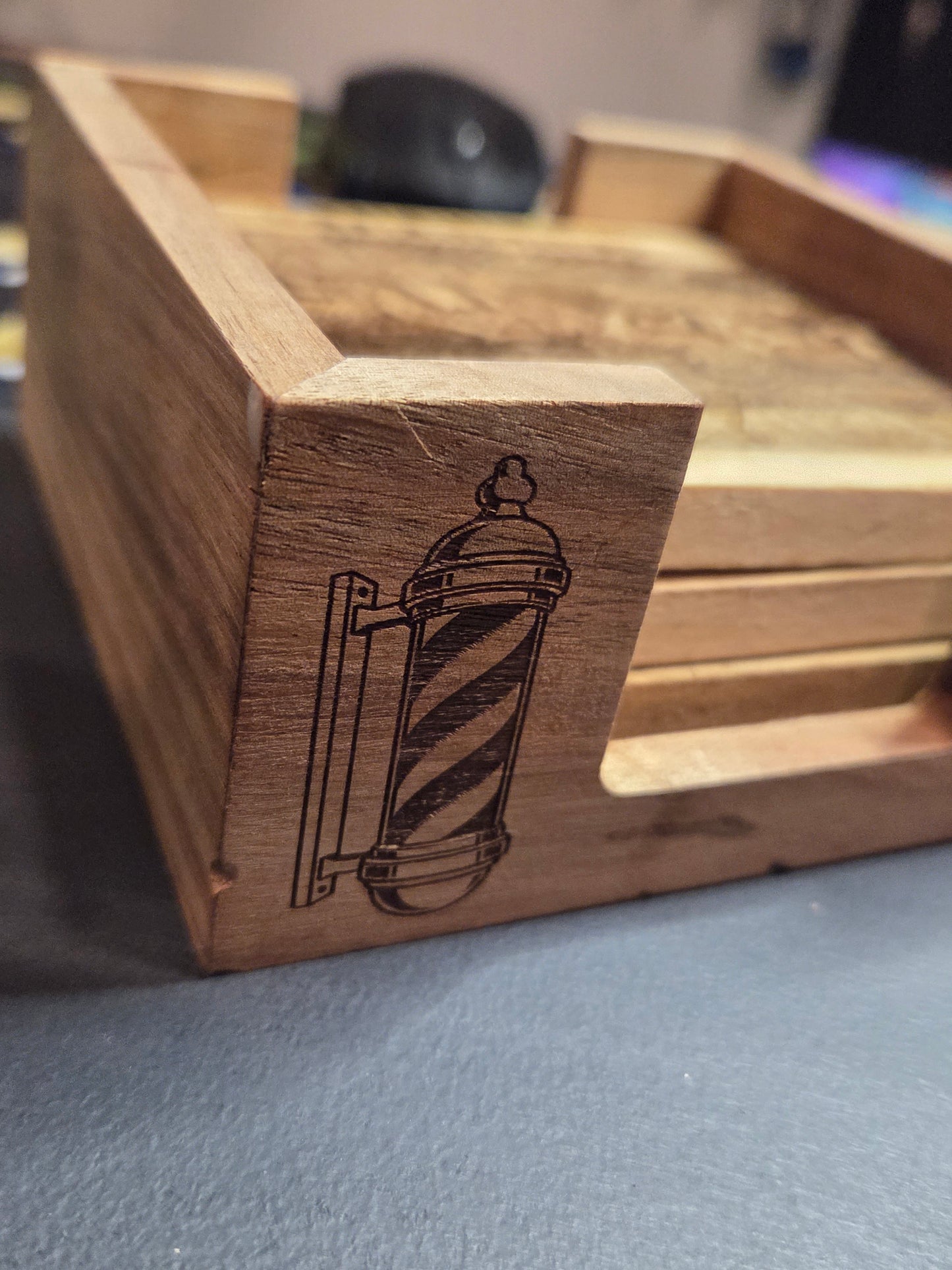 Laser Engraved (wooden) set of coasters