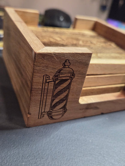 Laser Engraved (wooden) set of coasters